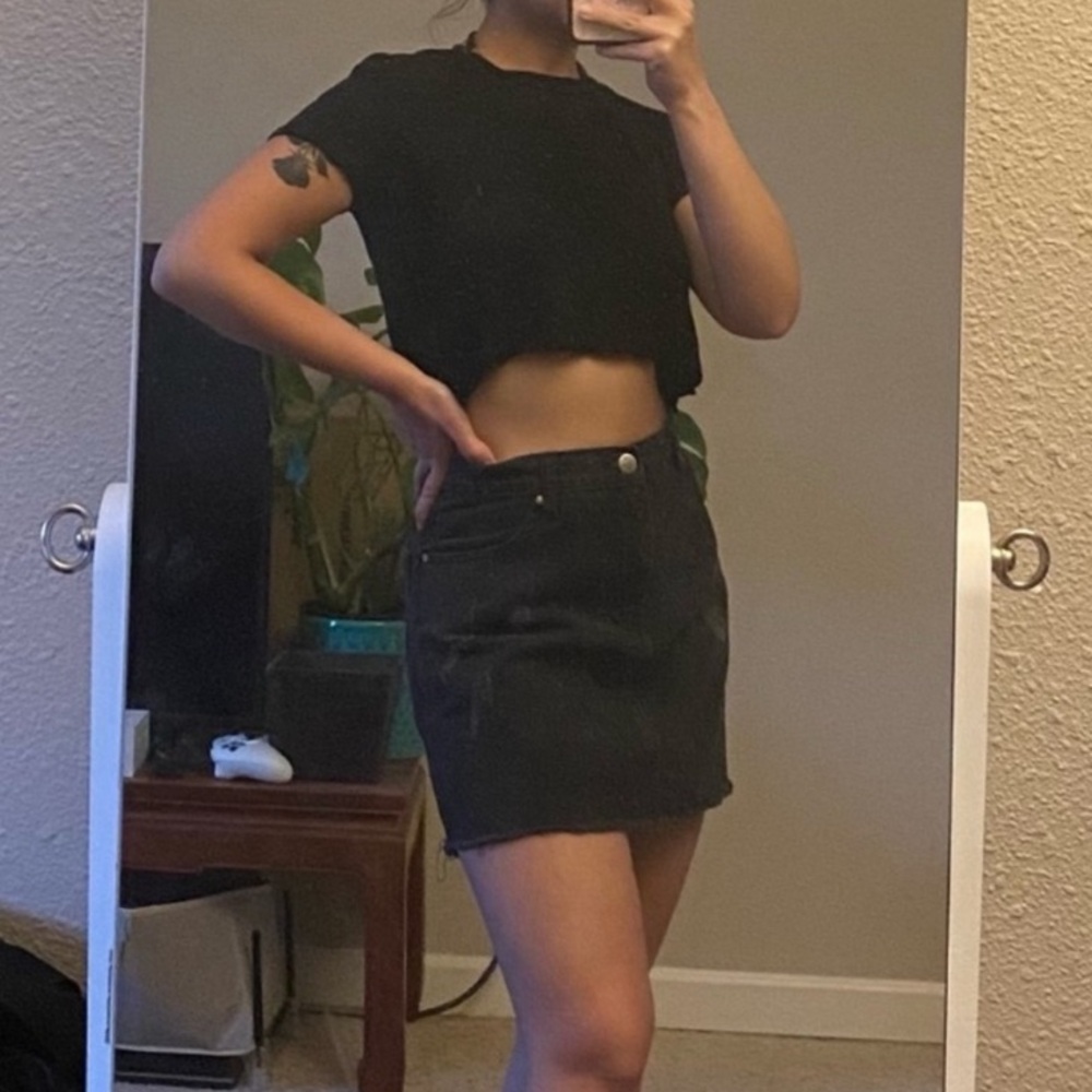 Evidnt denim miniskirt